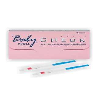 Baby check mini nosečniški test, 2 testa