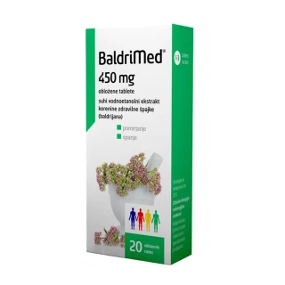 BaldriMed 450 mg obložene tablete, 20 tablet