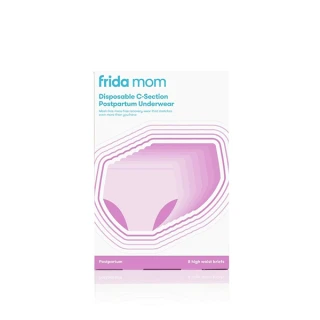 Frida mom spodnje perilo z visokim pasom za enkratno uporabo po porodu s carskim rezom, 8 kom