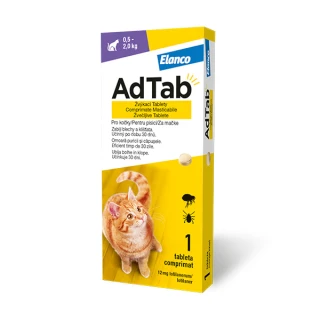 AdTab tableta za mačke 0,5 - 2 kg, 1 tableta