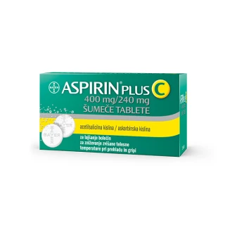 Aspirin plus C 400 mg/240 mg šumeče tablete, 10 tablet