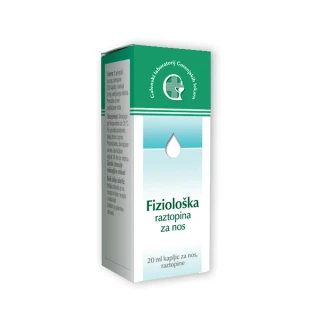 Fiziološka raztopina za nos, kapljice, 20 ml