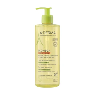 A-derma  Exomega Control emolientno čistilno olje za tuširanje, 500 ml plastenka 