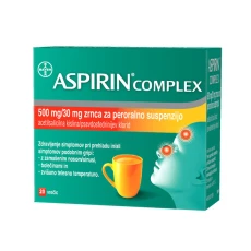 Aspirin Complex, zrnca za peroralno suspenzijo (500/30 mg), 20 vrečic